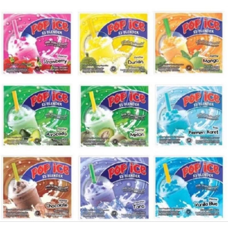 

Pop Ice 1 renteng aneka rasa (isi 10 sachet)