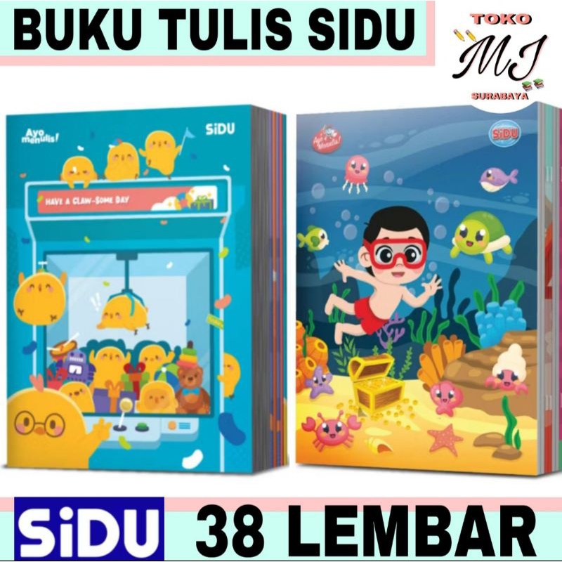

BUKU TULIS 38 SIDU (1PAK) READY STOCK SURABAYA
