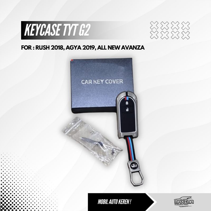 Cover Kunci Toyota Pajero Fortuner Rush Key Case Mobil Gantungan Kunci Mobil Sarung Kunci Mobil