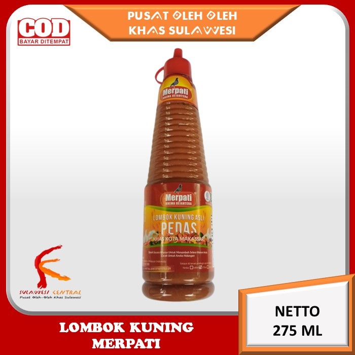 

Lombok kuning saos pedas khas Sulawesi 275 ml