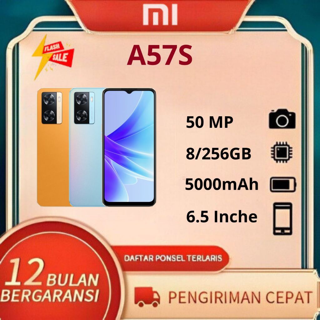 OPPO ❤️A57S❤️ RAM 8/256GB BISA COD FULLSET DAN BERGARANSI 12 BULAN
