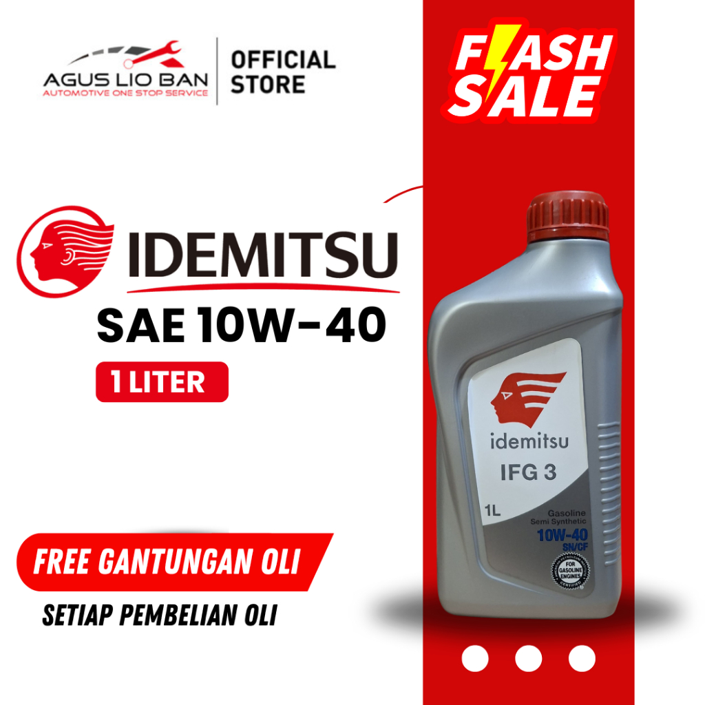 Oli Mesin Idemitsu 10W-40 SN/CF 4 Liter – Full Synthetic untuk Mobil Bensin