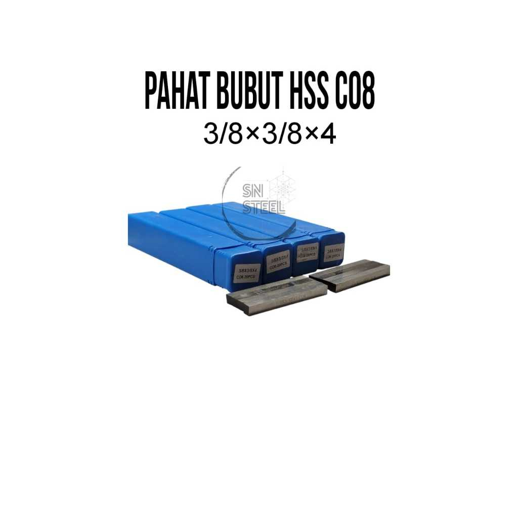 Pahat Bubut HSS - Cobalt 8% 3/8×3/8×4 Betel Bubut Co8 / Mata Pisau Bubut Co8 / Mata Pisau Stainless 
