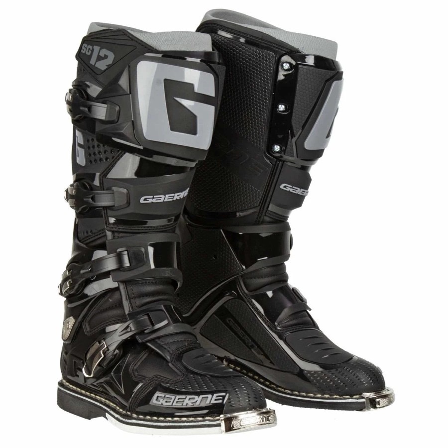 GAERNE SG-12 BLACK GREY OFFROAD ORIGINAL / GAERNE SG12 SEPATU ENDURO GAERNE SG12 BLACK GREY OFFROAD 