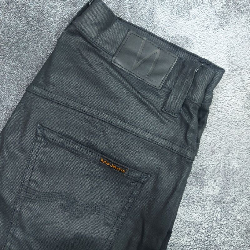 NUDIE JEANS BLACK COATED