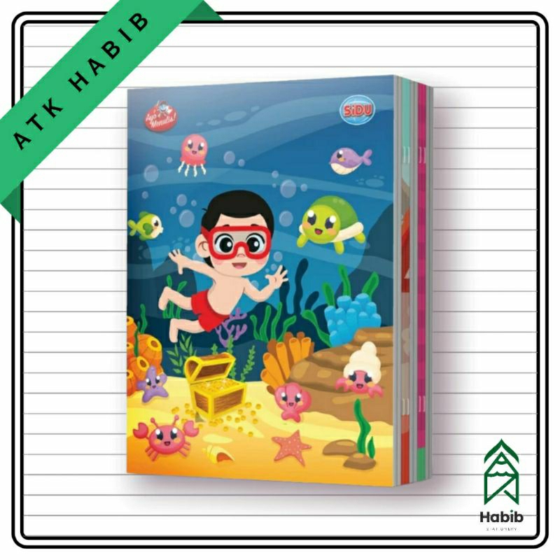 

BUKU SIDU 38 / Buku Tulis Sekolah / Buku Tulis SIDU 38 ½ Pak / ISI 5 Pcs Buku