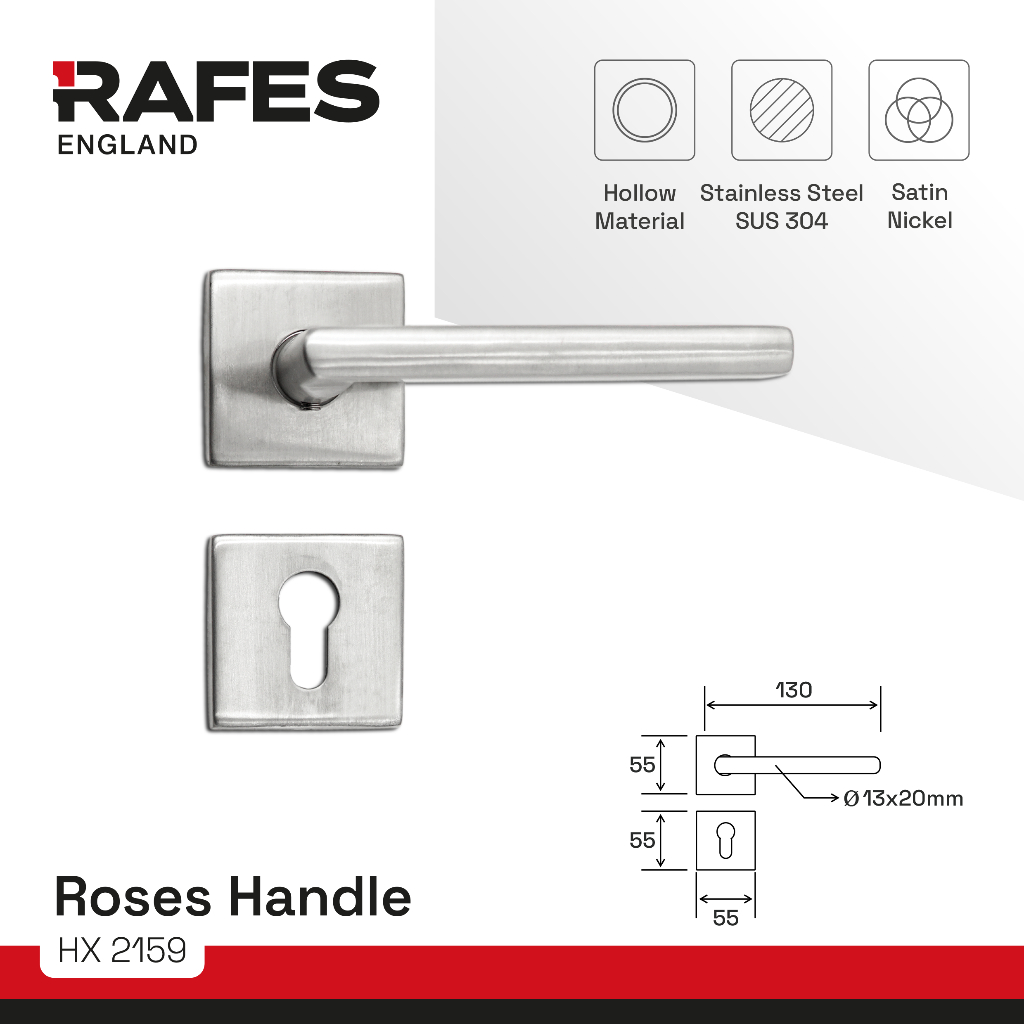 HANDLE PINTU ROSES RAFES ENGLAND | HX 2159