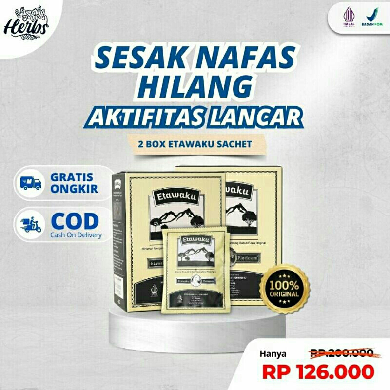 

Paket 2 Box Etawaku Platinum Original - Susu Kambing Etawa Solusi Masalah Sesak Nafas
