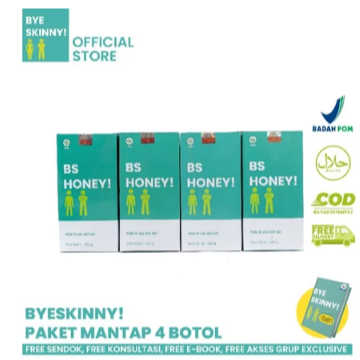 

PROMO BELI 2 GRATIS 1 BOTOL MADU BYE SKINNY MADU BS HONEY PENGGEMUK BADAN