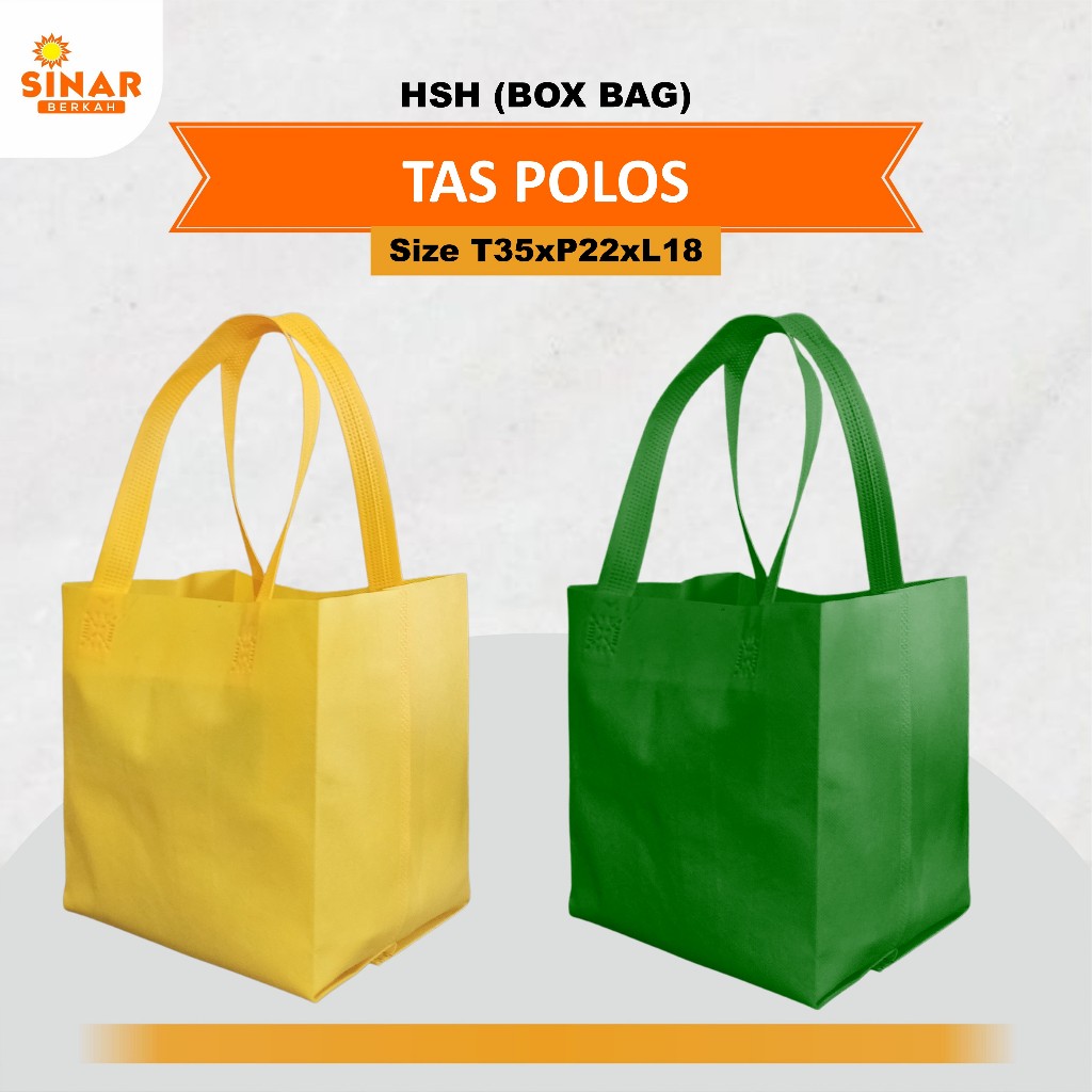 

[BISA DISABLON] Tas Kain Spunbond |Tas Spunbond Polos| Tas Dokumen |Tas Belanja Tas Sembako |Tas Nasi Kotak UK 35x22x18