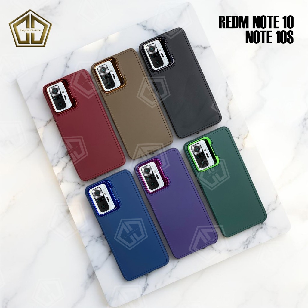 Softcase Standing Ring Kamera Silicon Case XIOMI REDMI NOTE 10 / NOTE 10S