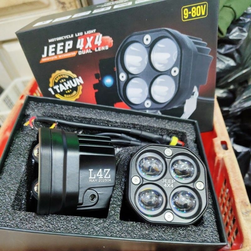 Lampu Tembak Sorot 4 Mata L4Z - Lampu Tembak Work Light Cree - Lampu Tembak Sorot CwL 4 Mata