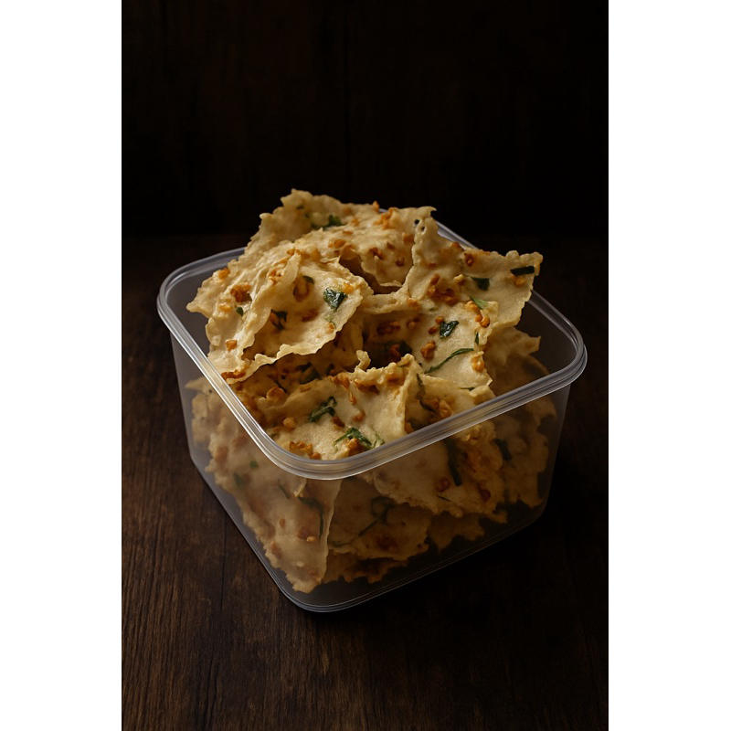 

Kripik peyek kacang 2000ml isi 200gram- Renyah dan gurih