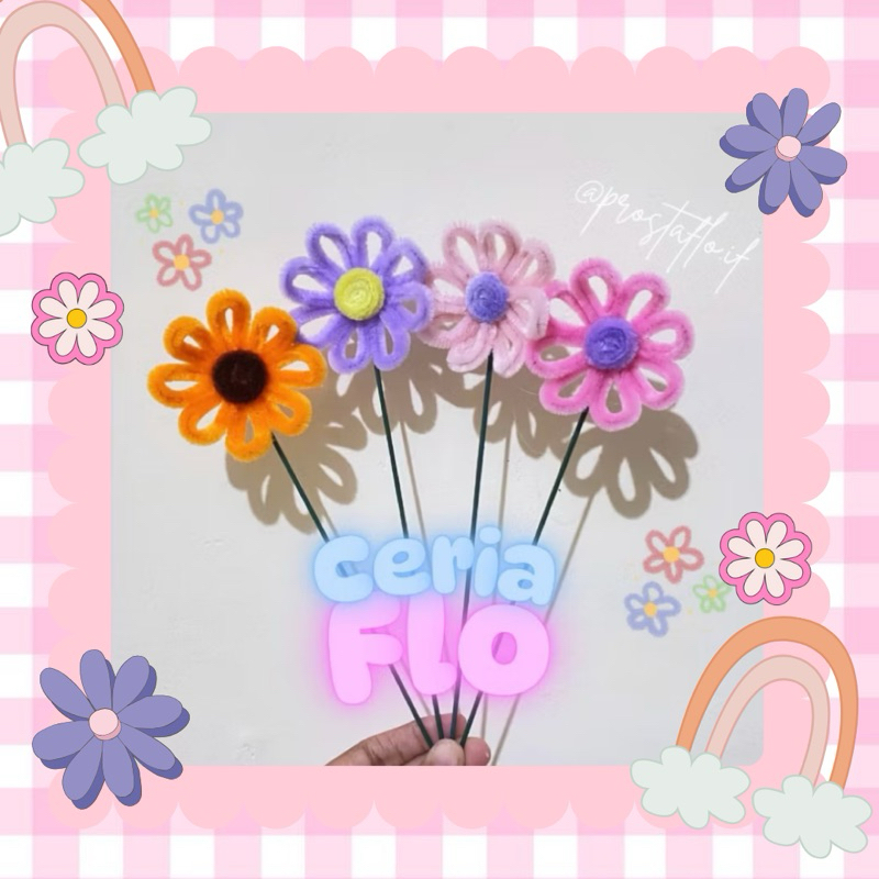 [[ CERIA FLO ]] Bunga Kawat Bulu Satuan / Bunga Kawat Bulu 1 Tangkai / Bunga Kawat Bulu Pertangkai /