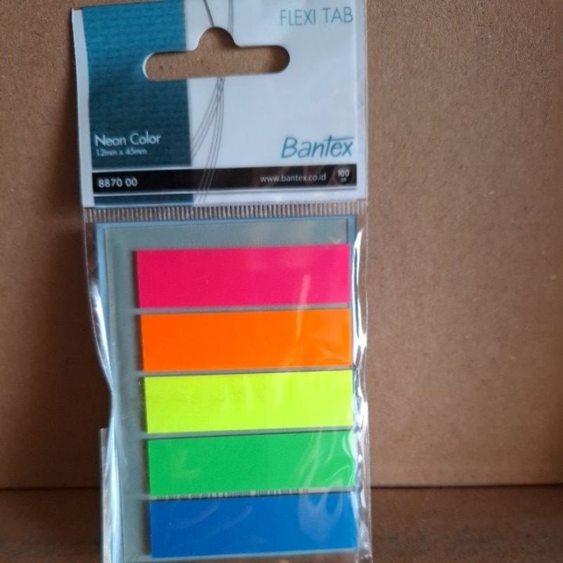 

flexi tab bantex neon color 12mmx45mm