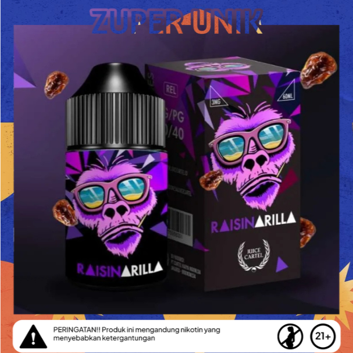 RAISINARILLA BANANA SMOOTHIES LIQUID FREEBASE 60ML 100% AUTHENTIC