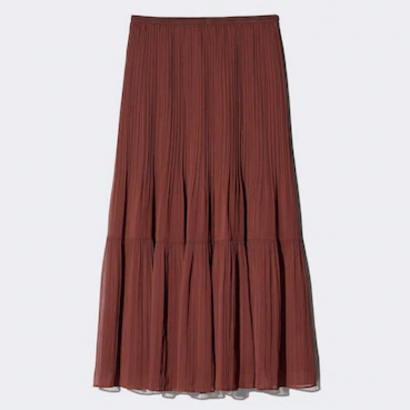 UNIQLO Women Chiffon Tiered Skirt Rok Panel Sifon Wanita
