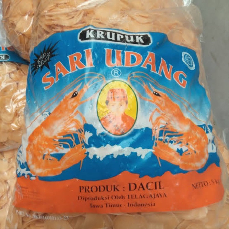 

Kerupuk Sari Udang Cap Dacil 1 BALL isi 5 KG | Krupuk Mentah 5KG Murah