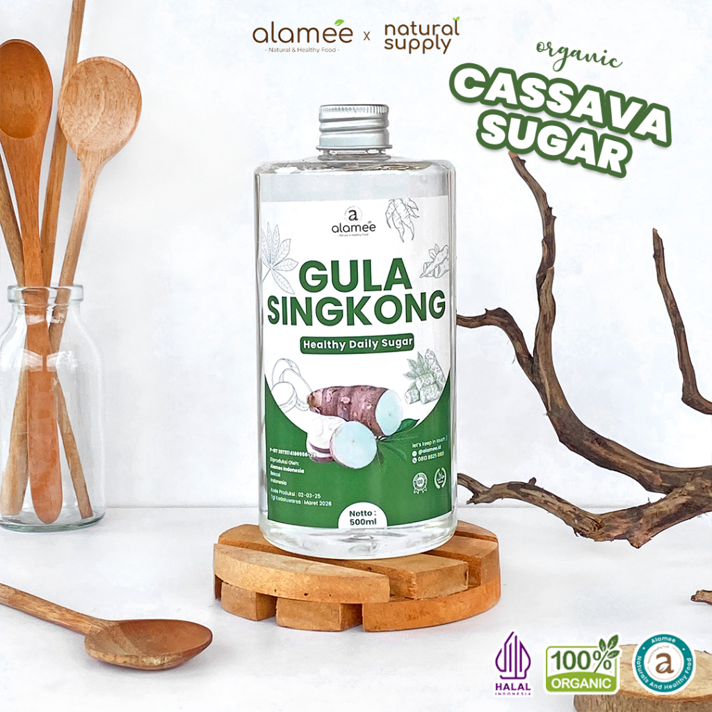 

ALAMEE Gula Singkong Ketela Organik Cair Asli Rendah Kalori Pemanis Sweetener Fructose Gluten Free