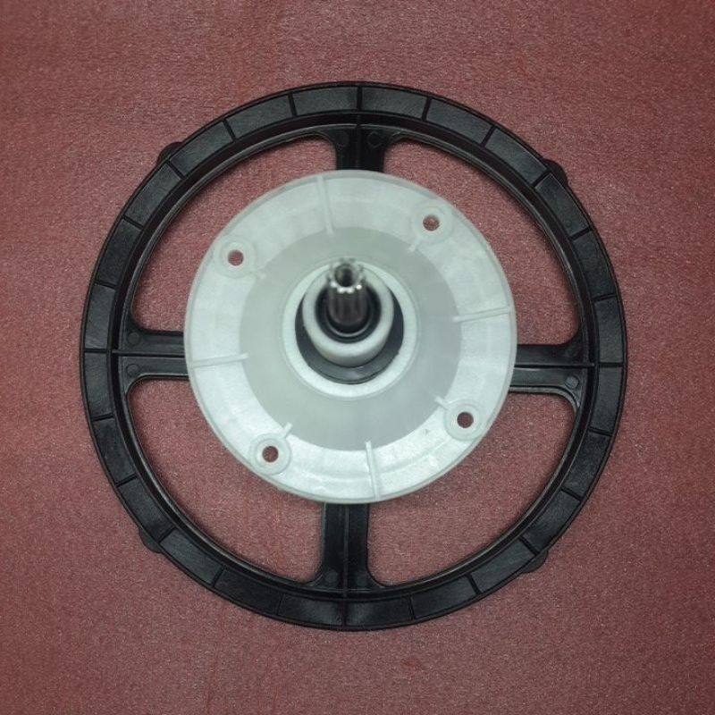 gearbox pully mesin cuci sharp puli + gearbox mesin cuci sharp baru