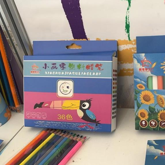 

Krayon Sekolah 12/24/36Warna Cerah Bentuk segitiga ergonomis tidak beracun bisa dicuci Crayon