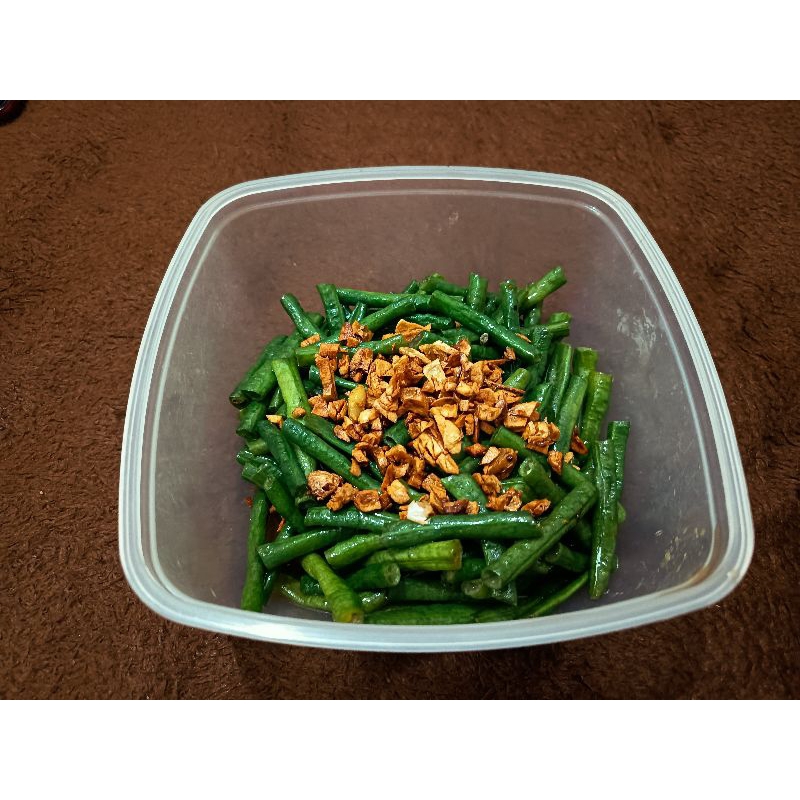 

Kacang panjang tumis bawang putih