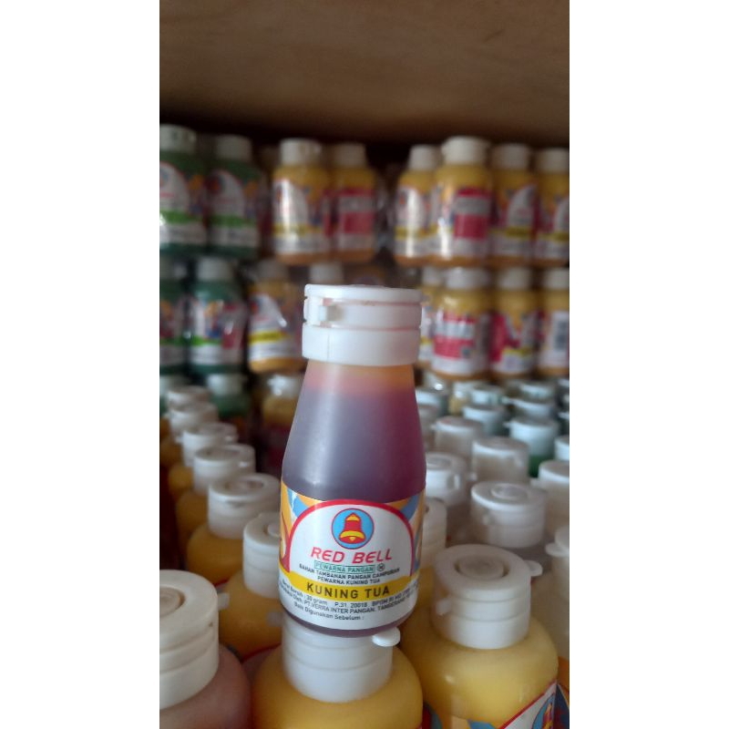 

Pewarna makanan kuning tua Red Bell 30gram / Pewarna makanan