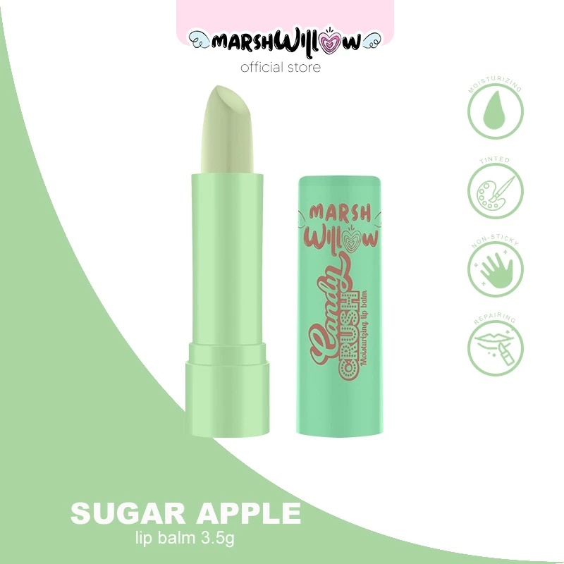 Lip Balm Marshwillow Pelembab Bibir Kering Dan Hitam Lipbalm Pencerah Bibir Hitam Menjadi Merah Lip 
