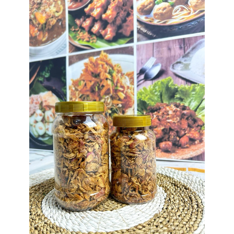 

Bawang Goreng Nganjuk Toples 500ml & 300ml – Isi ±200g & 100g, Renyah Gurih