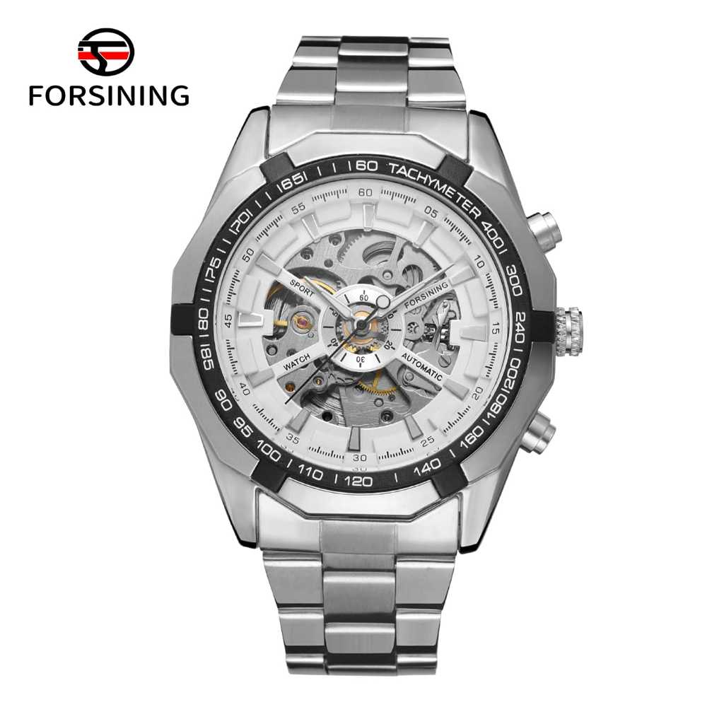MMCollection - Jam Tangan Pria Cowok Forsining Automatic Tipe FS-8042 Seri TM-340 Original