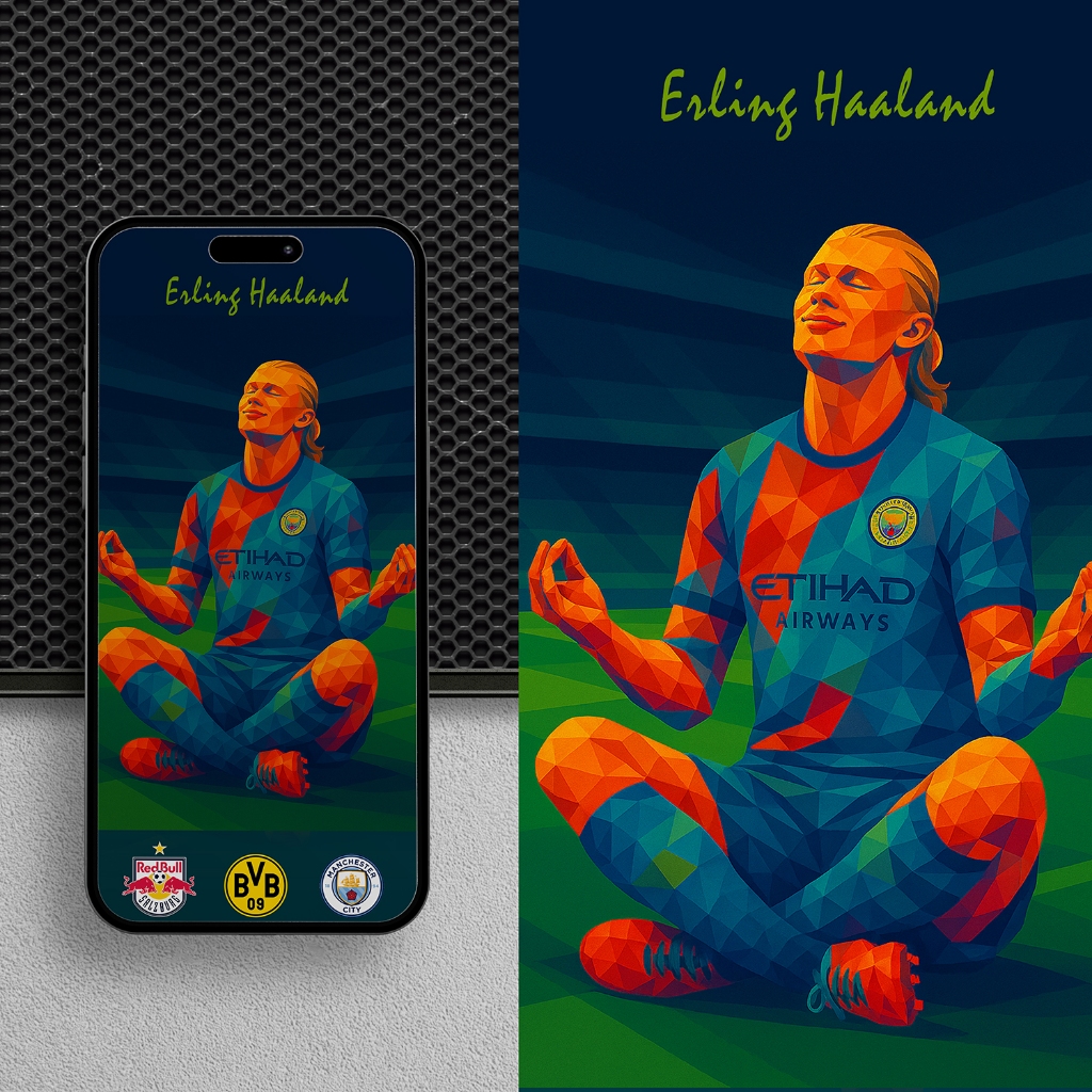 Handphone wallpaper Erling Haaland/Erling Haaland wallpaper/Manchester City