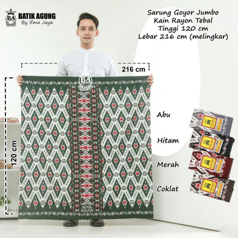 Sarung Batik Motif Botol Sarung Pria Wanita Sarung Goyor Sarung Printing Sarung Palaikat Sarung Cap 