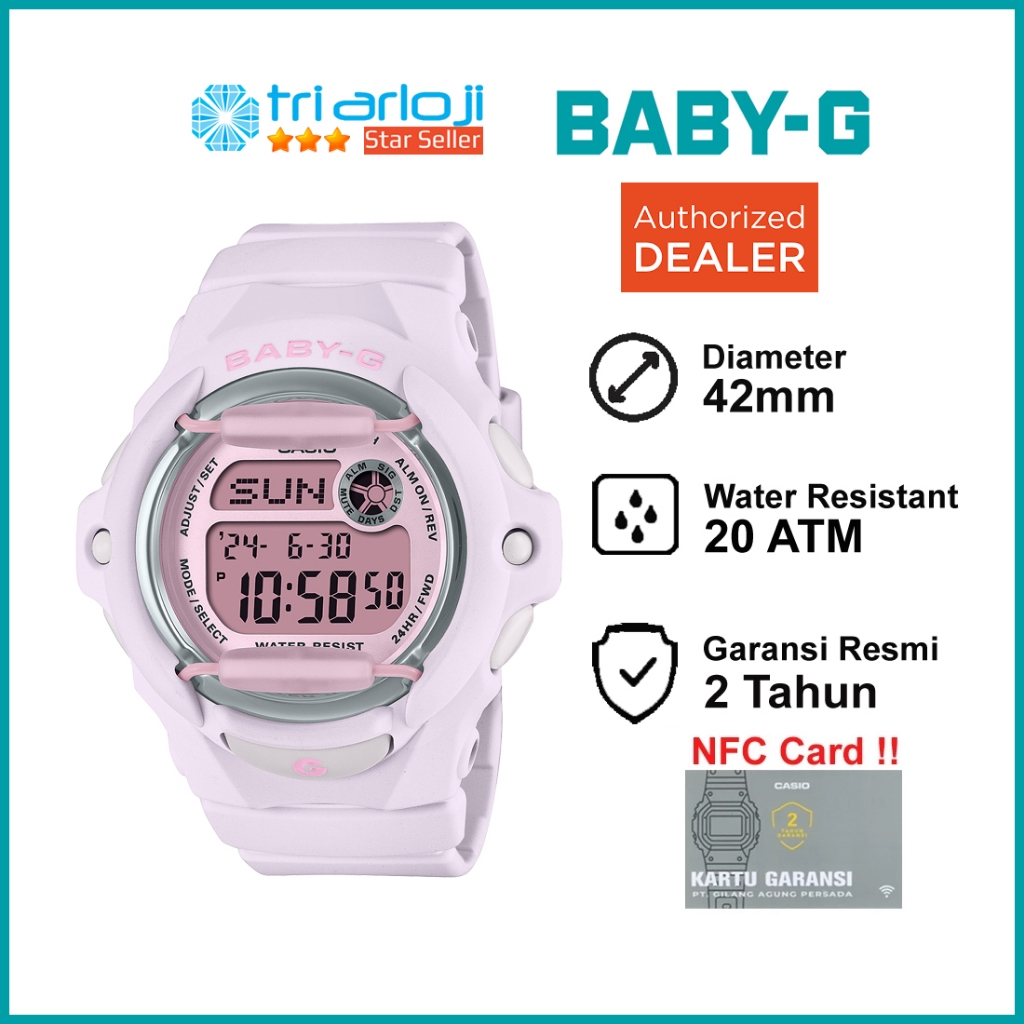 Casio Baby-G BG-169U-4BDR Jam Tangan Digital Wanita BG-169U-4B BabyG BG169 BG169U