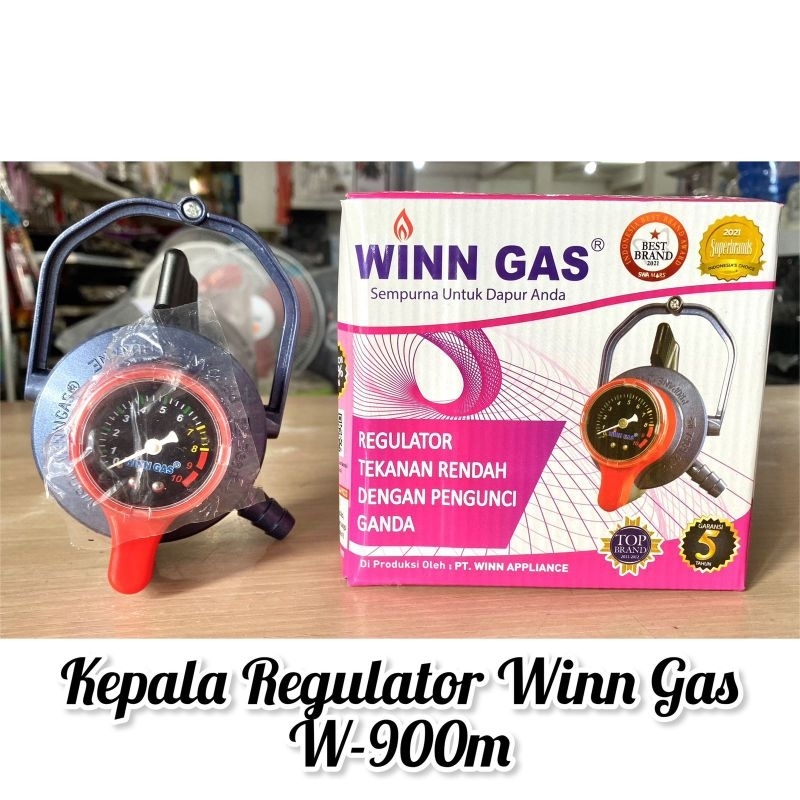 WINN GAS - REGULATOR GAS PENGUNCI GANDA KOTAK PINK | KEPALA REGULATOR W-900M