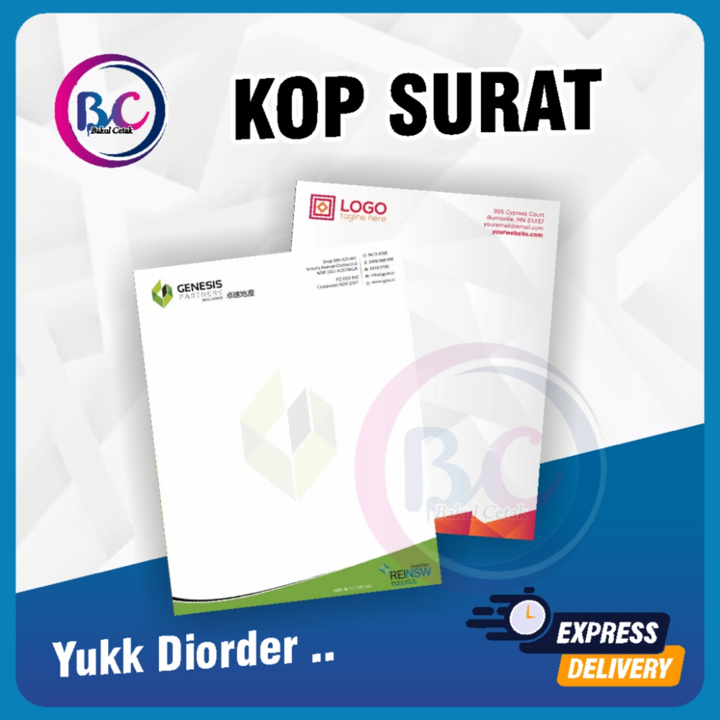

Cetak Kop Surat F4 A4 Full Color