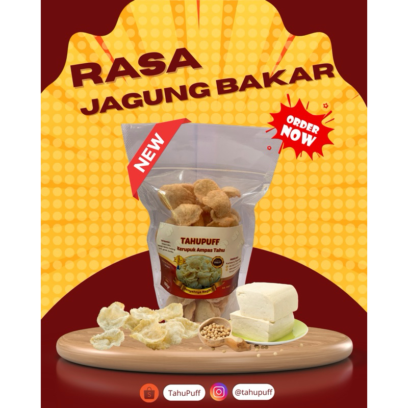 

Kerupuk Ampas Tahu Rasa Jagung Bakar