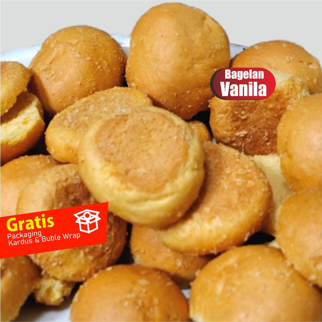 

roti kering bagelan vanila