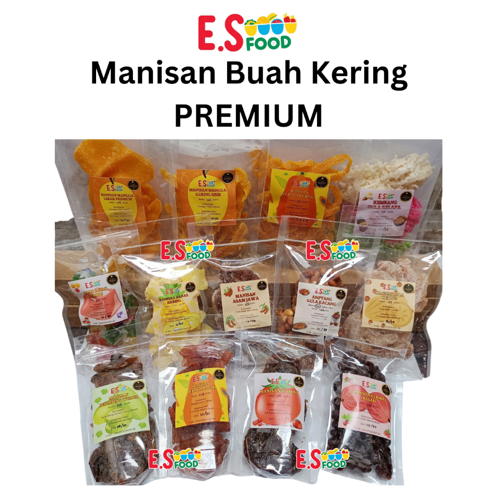 

Manisan Buah Kering PREMIUM Mangga Nanas Pepaya Pala Belimbing Wuluh Asam Jawa Tomat Bunga Rosella Cermai Cerme Cereme Madu Agar Agar Kering Ampyang Gula Kacang Jahe Kembang Gula Kelapa 125 gram & 200 gram