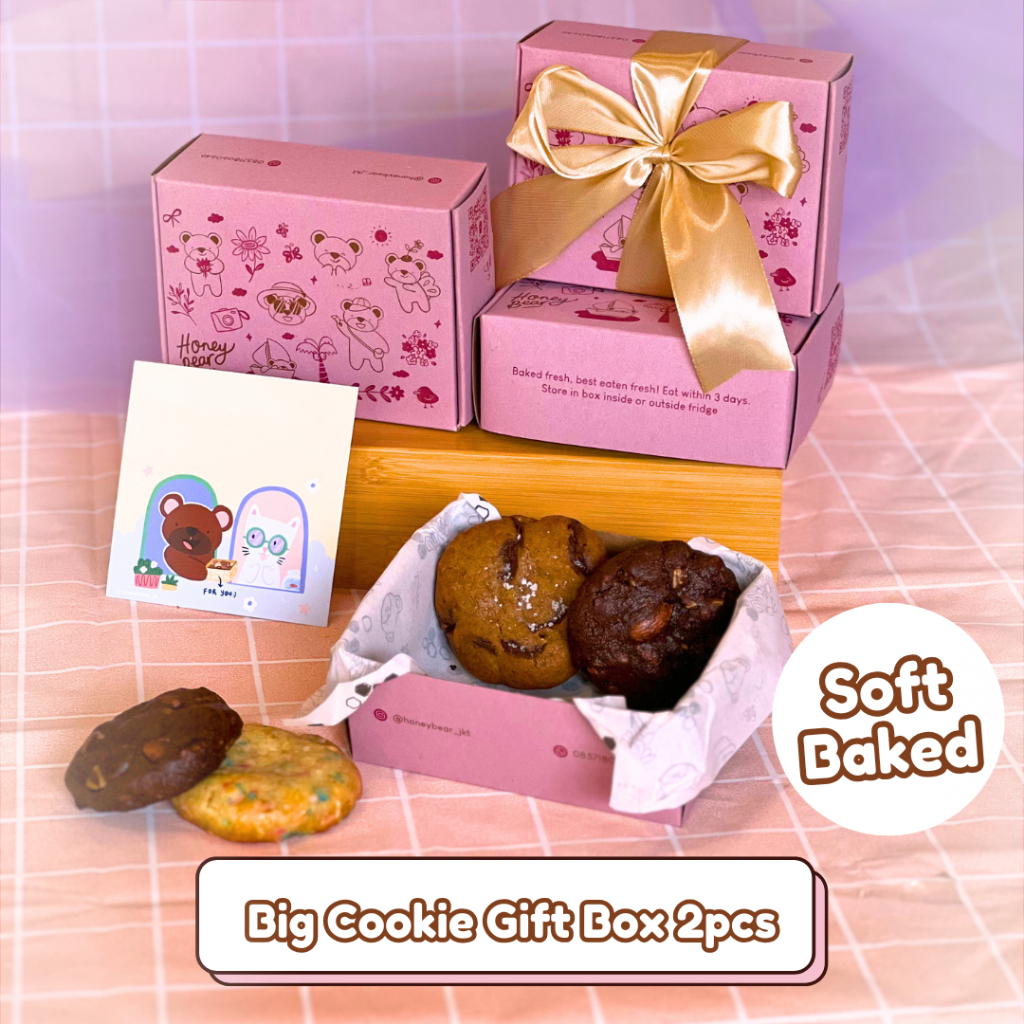 

Big Cookies Gift Box - 2 pcs | Kue Kering Hampers Cake Kado Ultah