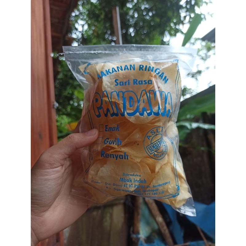 

Keripik Singkong dan Emping Jagung Pandawa Rasa Original dan Balado