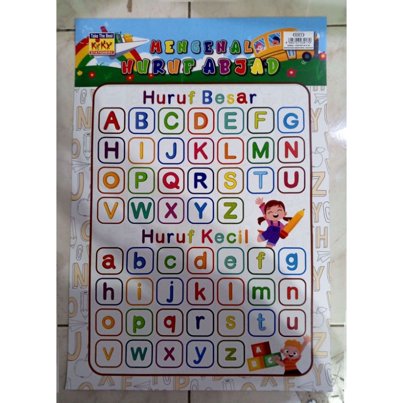 Poster Edukasi Anak Huruf Besar&Huruf Kecil