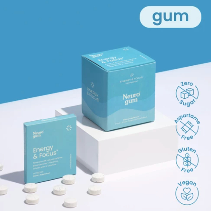NeuroGum Neuro Gum Energy & Focus Nootropic Vitamin