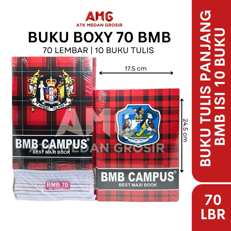 

BUKU PANJANG BMB ISI 70 LEMBAR (BEST SELLER) HARGA PER PACK 10 BUKU