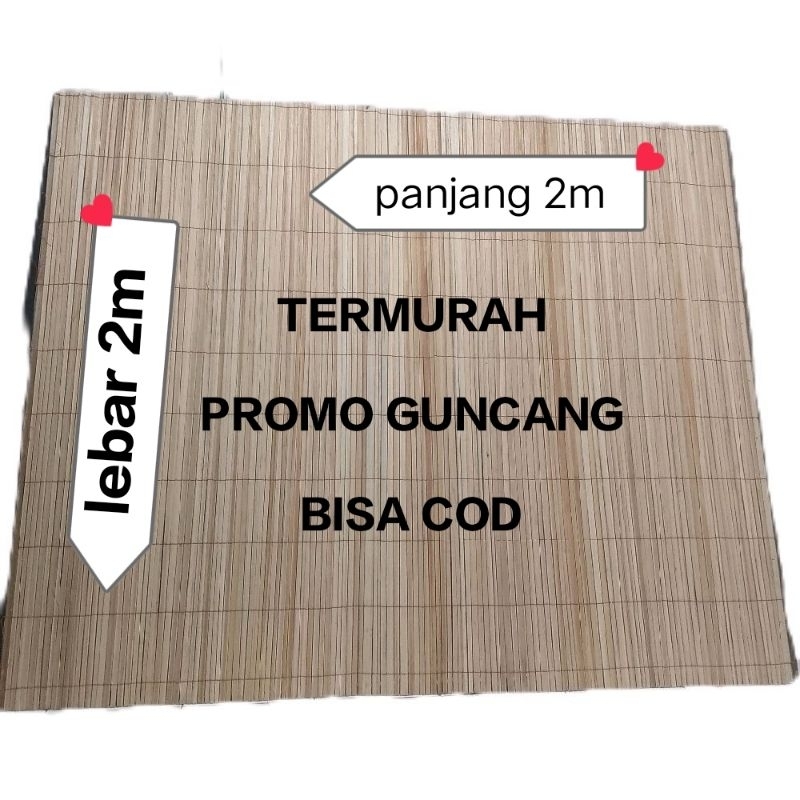 TERMURAH tirai kerey bambu gulung anti air outdoor