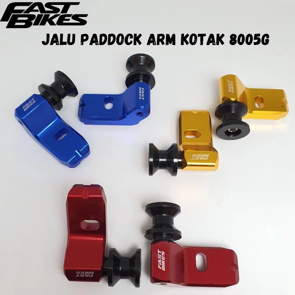 Jalu Paddock Standar Pedok Full CNC Prangkat Setelan Rantai Arm Kotak Universal Motor CB 150 CBR150 