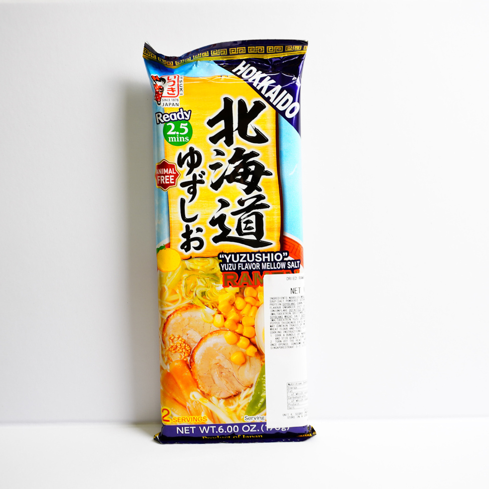 

Itsuki Hokkaido Style Yuzu Shio Citrus & Mellow Salt Instant Ramen Noodles 170g 2 Servings Mie Mi