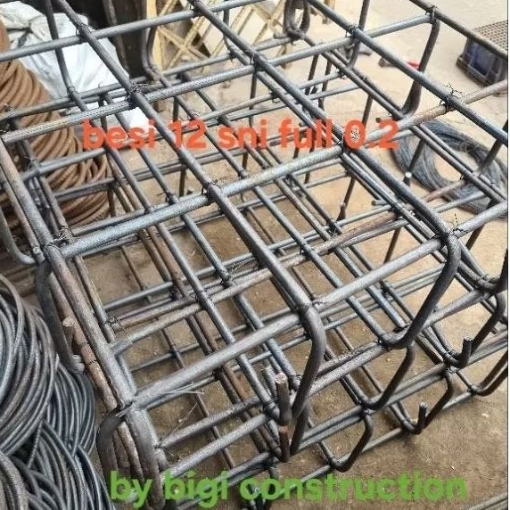 cakar ayam besi 12 full 0.2mm tapak beton kayu proyek bangunan property