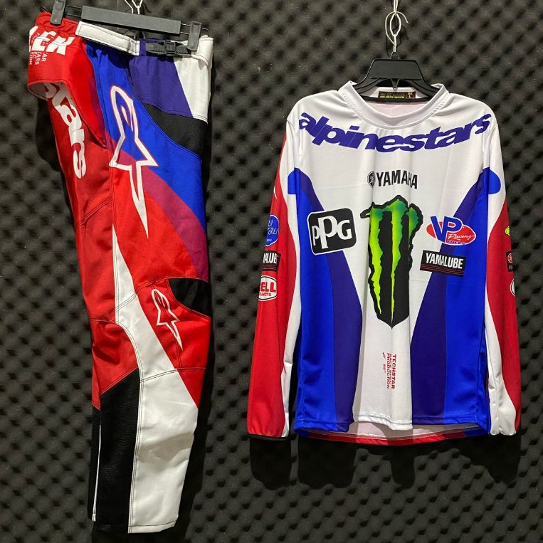 Jersey Set Baju Balap Racing Trail Enduro Motocross Grasstrack Custom Nama dan No