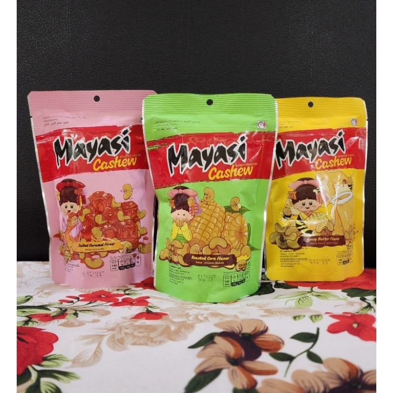 

Mayasi Cashew Kacang Mede 100gr All Variant - Roasted Corn, Salted Caramel, Honey Butter
