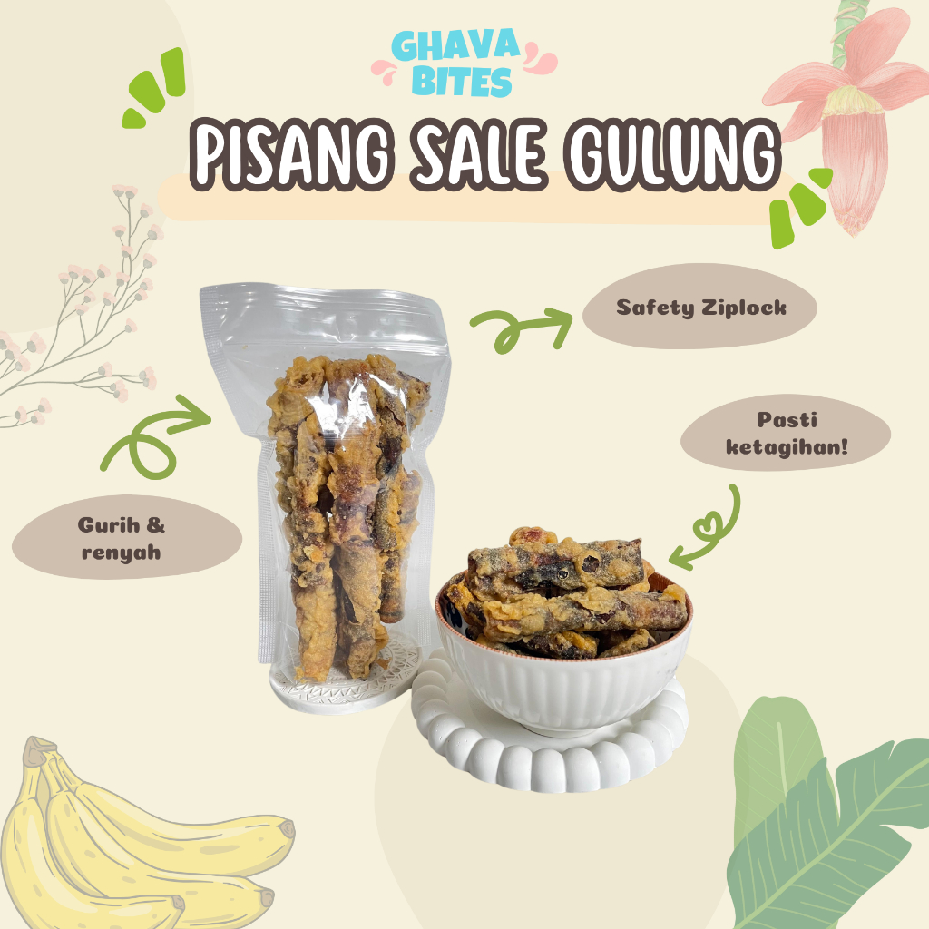

Pisang Sale Gulung Ghava Bites